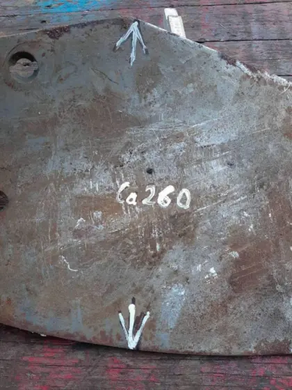 Defektes Streichblech Eberhardt Pflug