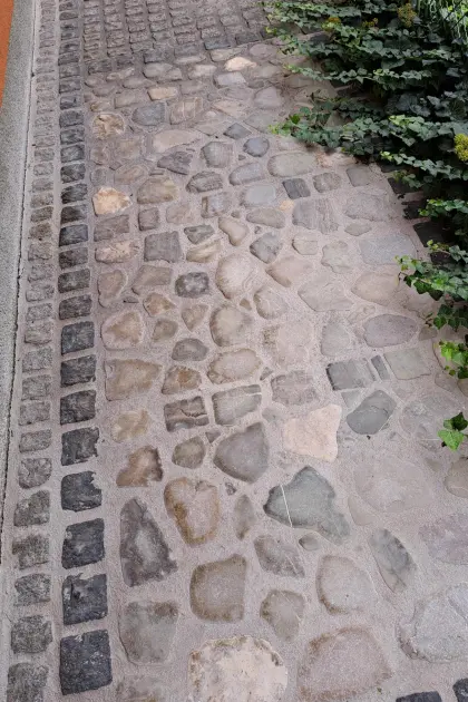 Pflastersteine Granit 5 Paletten Rahmen, Bachsteine 1 Palette Rahmen flach