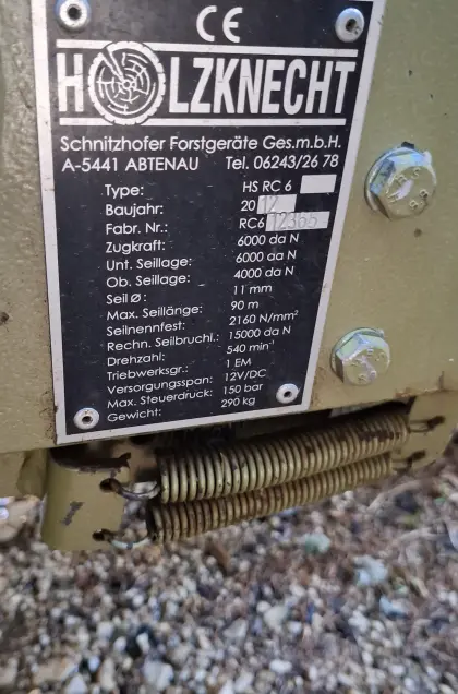 Holzknecht Seilwinde HS RC 6