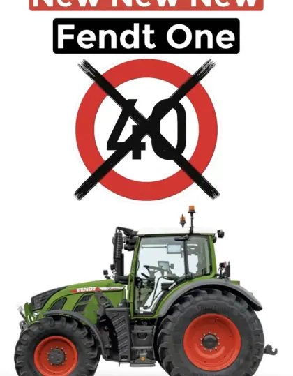 Fendt ONE Vmax Modul Höchstgeschwindigkeit per Modul auf 65 km/h