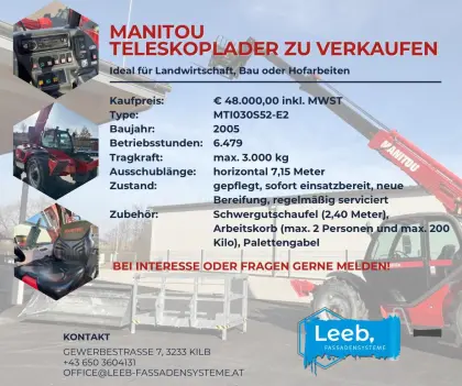 Manitou Teleskoplader MTI03S52-E2