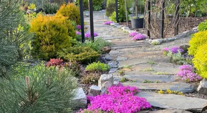 Schiefersteine Platten Gartenplatten