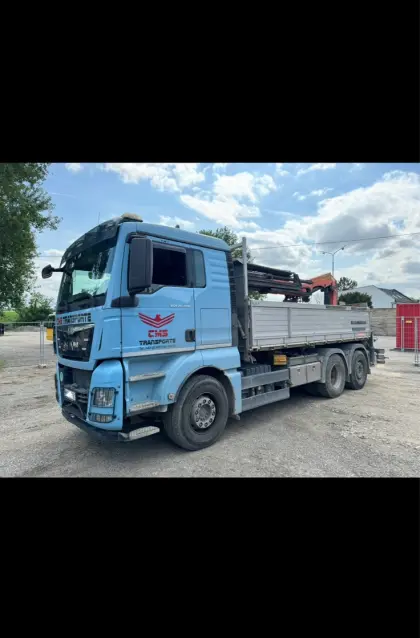 LKW Kipper Kran MAN TGX 26.400 6x2-2BL