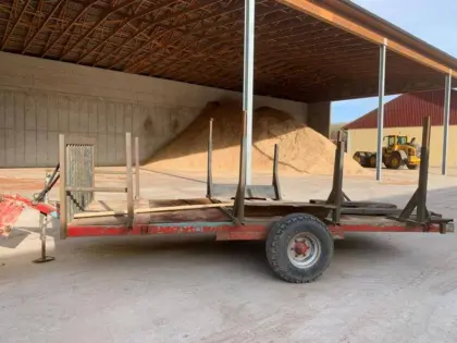 1-Achs-Tieflader Rückewagen Anhänger