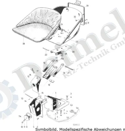 Sitz für Steyr T84e