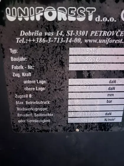 Seilwinde Uniforest 50E