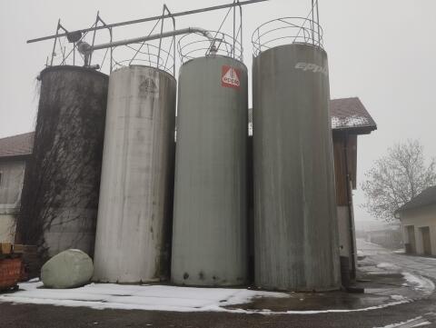 3 Stk. Epple Silo 3m mit Kranschiene