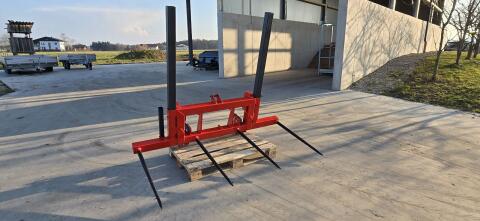 Ballenspieß für 2 Rundballen oder Quaderballen