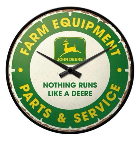 Wanduhr von John Deere, 31 cm Dm.