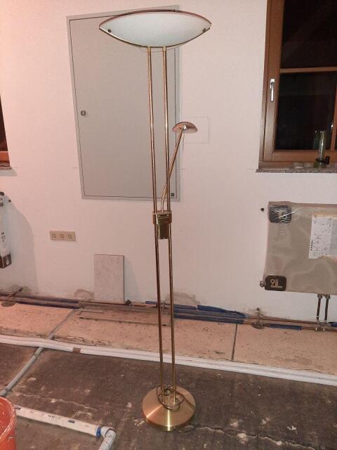 Stehlampe Messing
