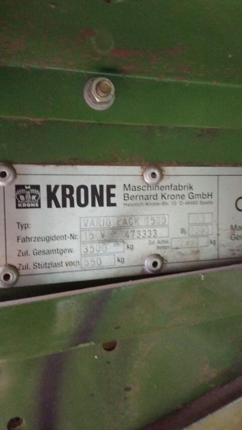 Krone Rundballenpresse Vario Pack 1500