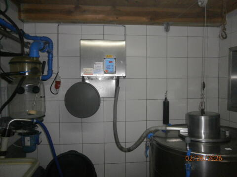 Milchtank mit Kühlung