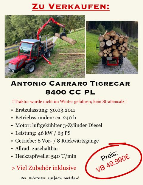 Antonio Carraro Tigrecar 8400 CC PL