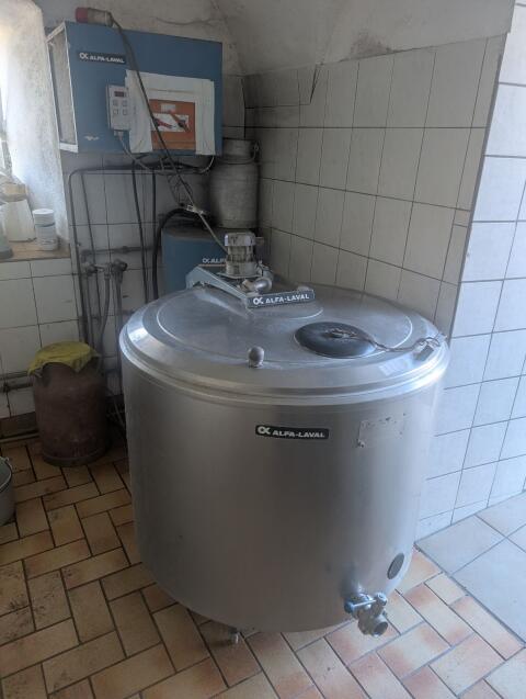 Milchtank mit Kühlung und Wärmerückgewinnung