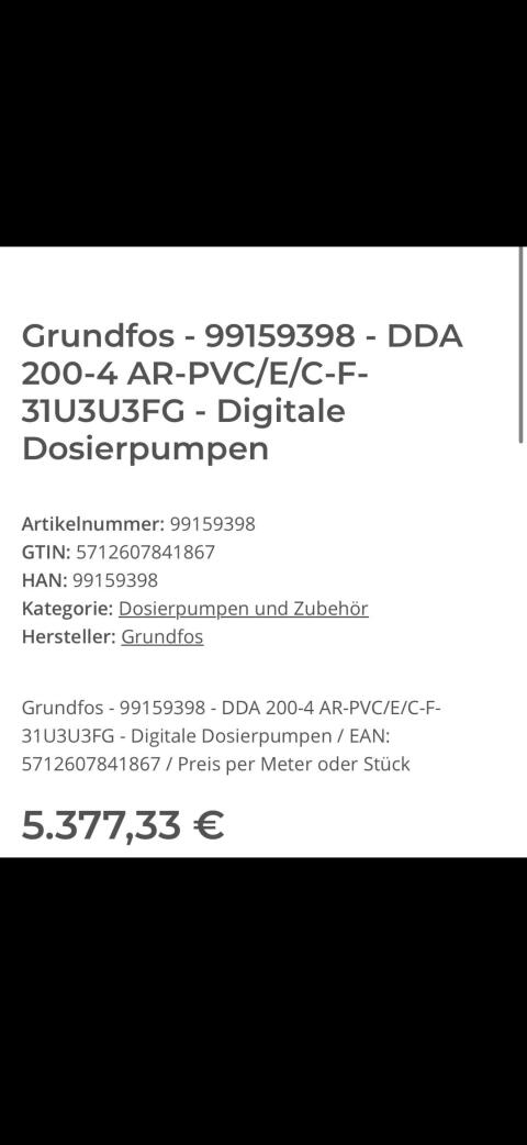 Grundfos Dosierpumpe DDA 200-4
