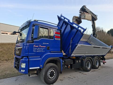 Verkaufe MAN TGS 26/500 6x6 Euro6 Heckkran abnehmbar Hiab 232