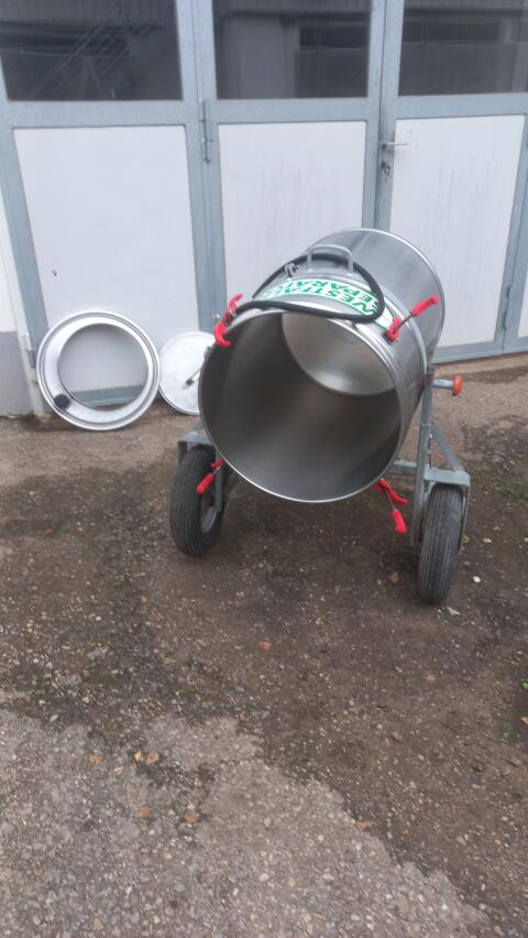 Milchtank 160 l mit Transportwagerl Westfalia