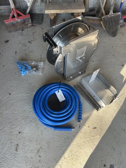 Heißwasser Schlauchhaspel Edelstahl