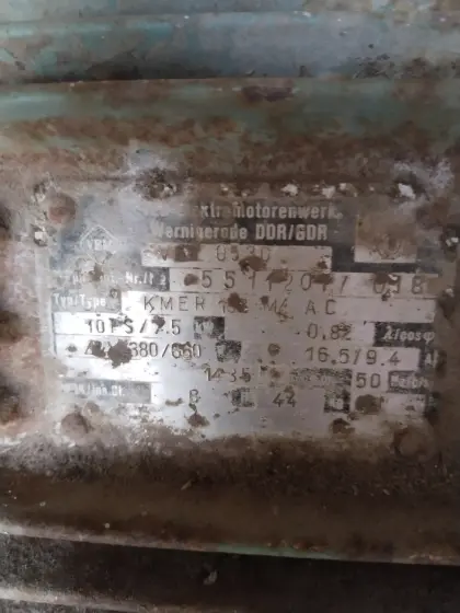 Starkstrommotor für alte Riemenkreissäge