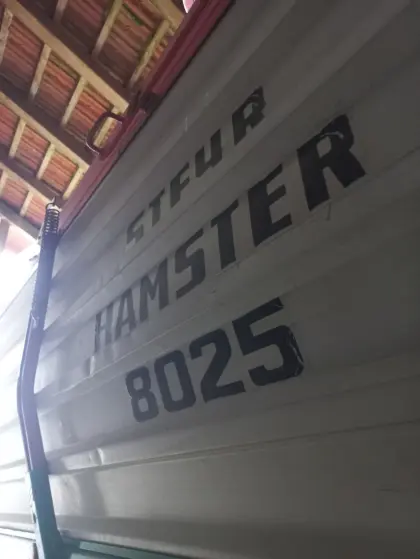 Steyr Hamster 8025 Ladewagen