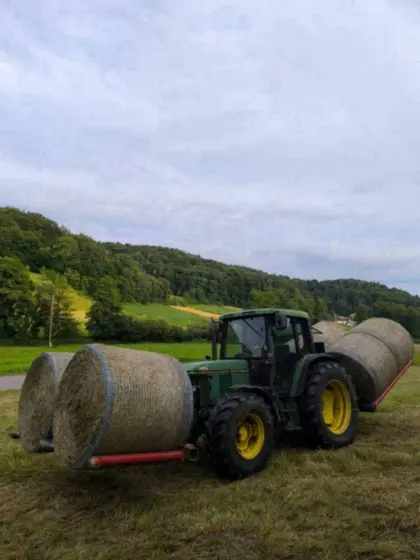 Heuballen vom 1. Schnitt BIO