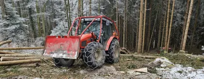Kompletträder mit Netzketten Massey Ferguson