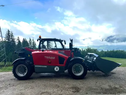 Weidemann T5522 TL 48 Teleskoplader, Schneepflug, Salzstreuer