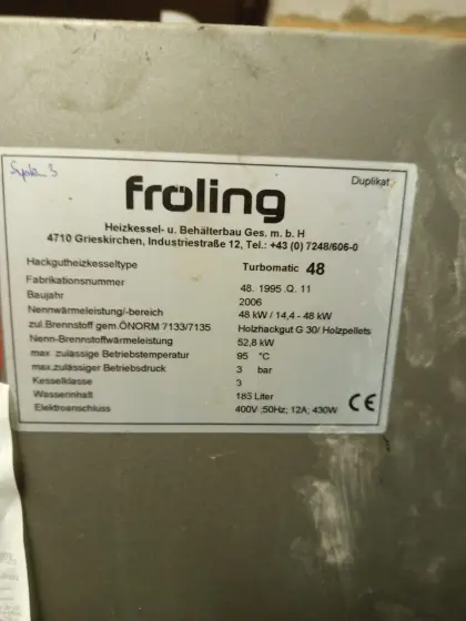 Hackschnitzelheizung Fröling