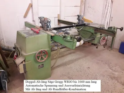 Doppel-Ablängsäge Schreinerei Tischlerei Zimmerei