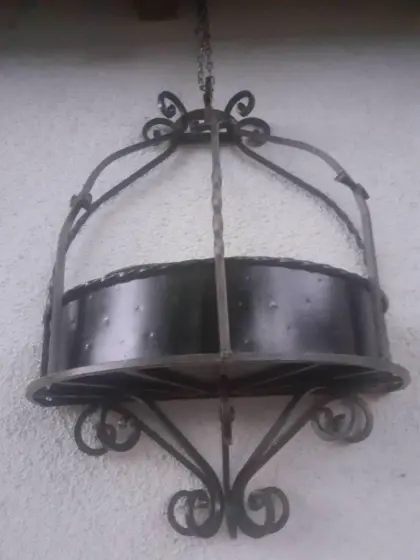 Schmiedeeisen Blumenampel mit Einsatz