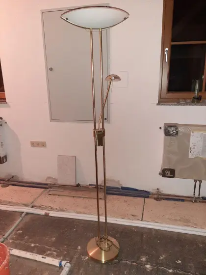 Stehlampe Messing