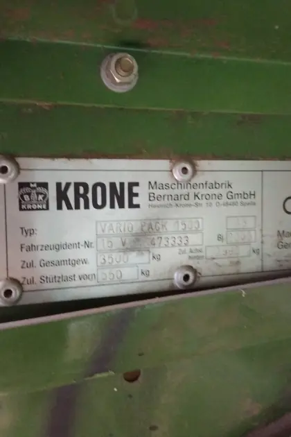 Krone Rundballenpresse Vario Pack 1500