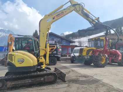 Yanmar Vio75 mit TAPIO 400 Harvester und Löffelpaket