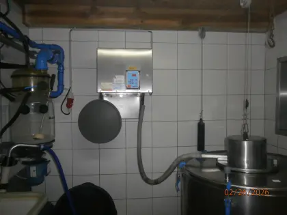 Milchtank mit Kühlung