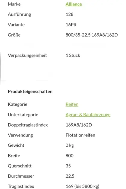 2 Alliance Reifen, neu