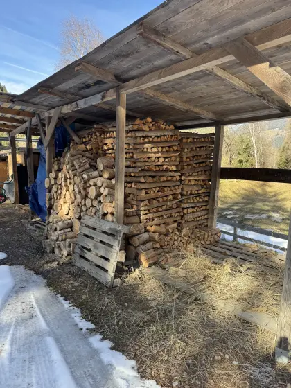 Brennholz Fichte/Lärche, 1 m Scheiter