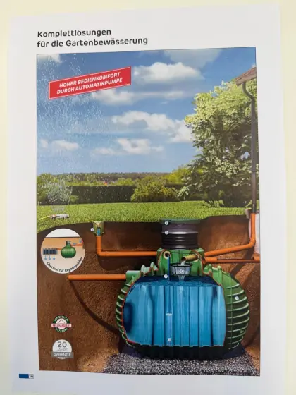 Neuwertige Erdtanks zur Wasserspeicherung