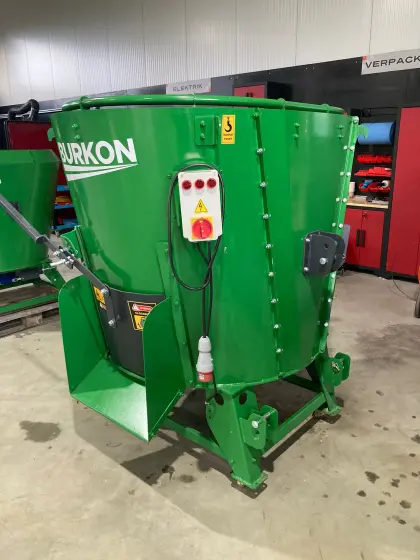 Burkon Futtermischer, 1,5 m³, el. Motor, Gelenkwelle