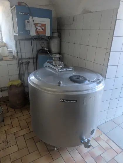 Milchtank mit Kühlung und Wärmerückgewinnung