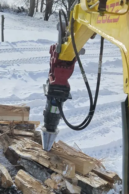 Kegelspalter Holzspalter für Minibagger