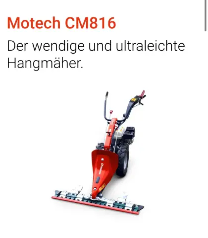 Verkaufe Motormäher Motech CM816