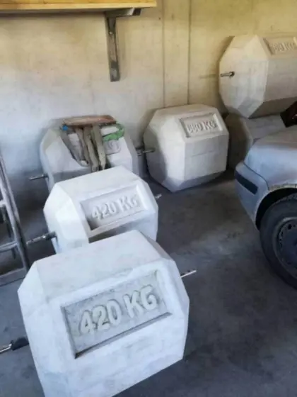 Front- und Heckgewicht Betongewicht