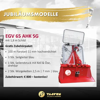 Tajfun Seilwindenaktion 5,5-6,5t, 35 Jahre Tajfun Österreich