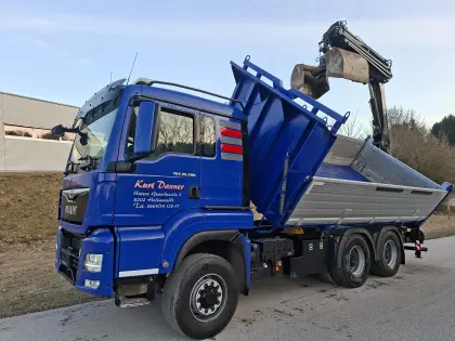 Verkaufe MAN TGS 26/500 6x6 Euro6 Heckkran abnehmbar Hiab 232