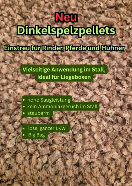 Dinkelspelzpellets