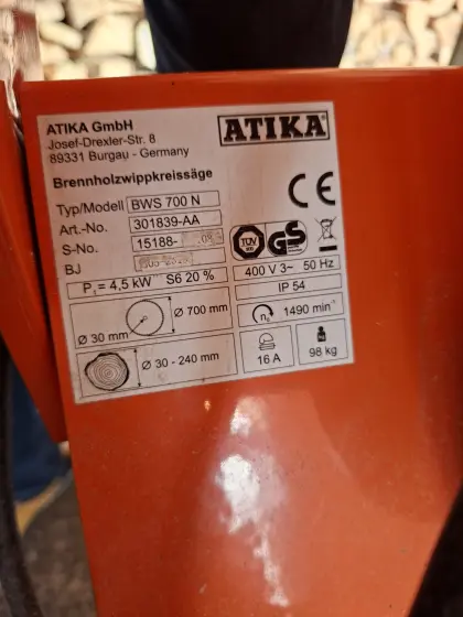 Wippkreissäge ATIKA BWS 700 N