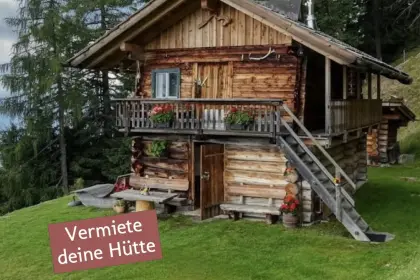 Vermiete deine Hütte wochenweise an Urlauber