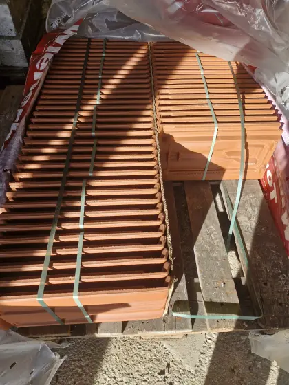 Dachziegel Landdach Verschiebeziegel naturrot