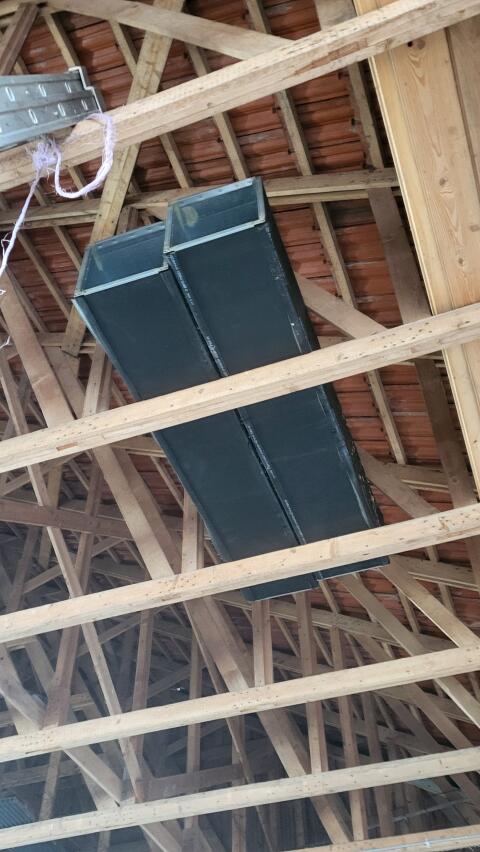 Lüftungsschächte isoliert