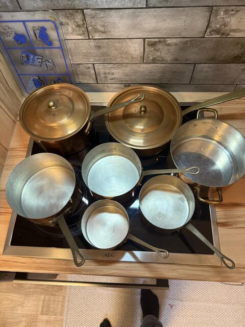 Kochgeschirr Kupfer Set Frankreich